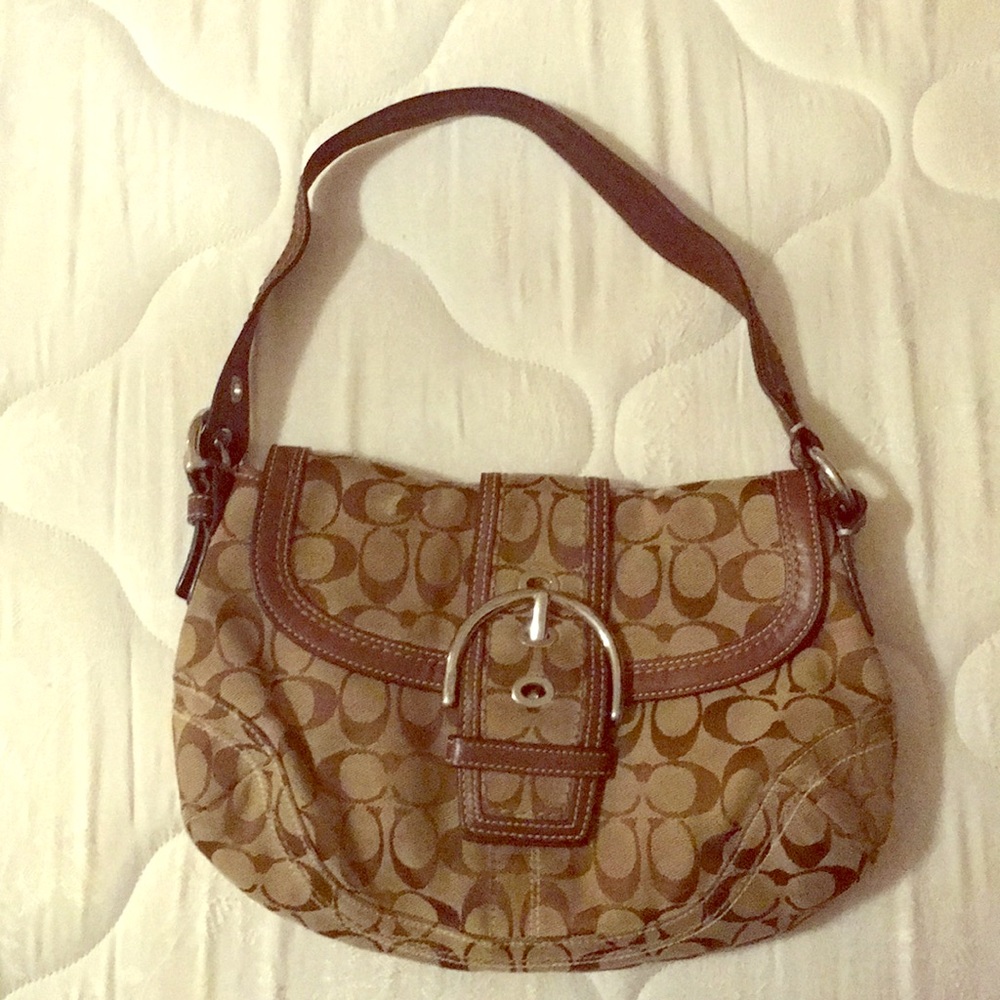 Coach khaki/brown Signature Soho